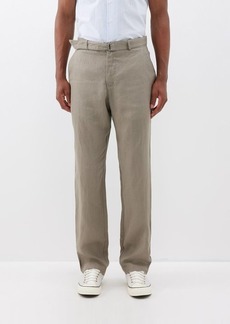 Oliver Spencer - Padworth Linen Suit Trousers - Mens - Beige