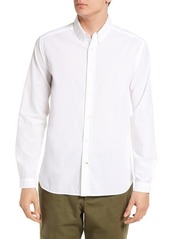 Oliver Spencer Brook Newlyn Organic Cotton Button-Down Shirt in White at Nordstrom