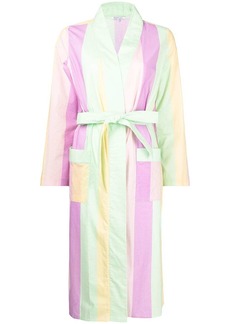 Olivia Rubin candy stripe tie-waist robe jacket