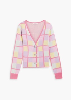Olivia Rubin - Checked knitted cardigan - Pink - S