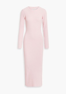 Olivia Rubin - Cutout ribbed-knit midi dress - Pink - S