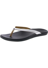 OluKai Ho'Opio Womens Leather Slip-On Flip-Flops