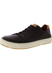 OluKai Mens Leather Lace-Up Fashion Sneakers