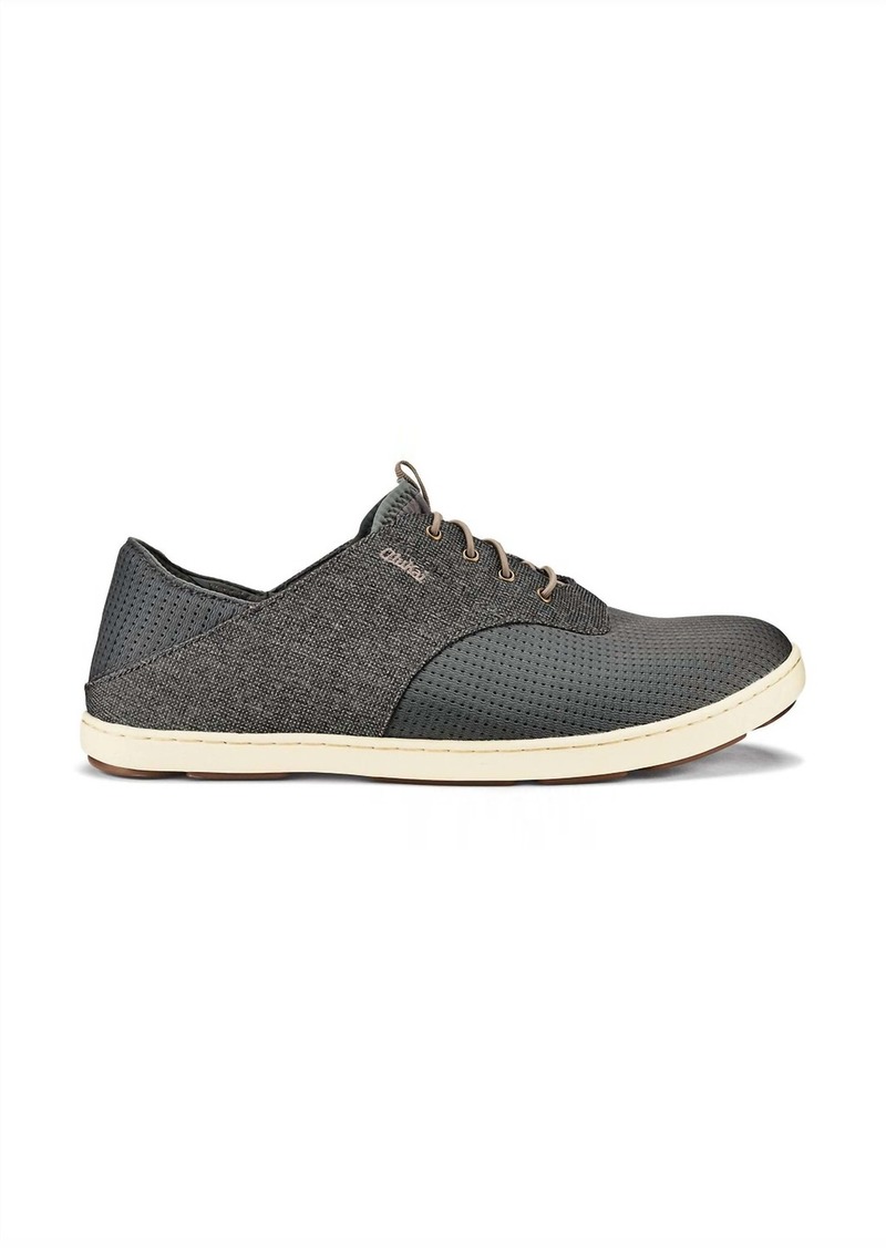 OluKai Men's Nohea Moku Sneaker In Charcoal/clay