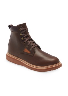 OluKai Kilakila Waterproof Lace-Up Leather Boot in Dk Wood/Dk Wood at Nordstrom
