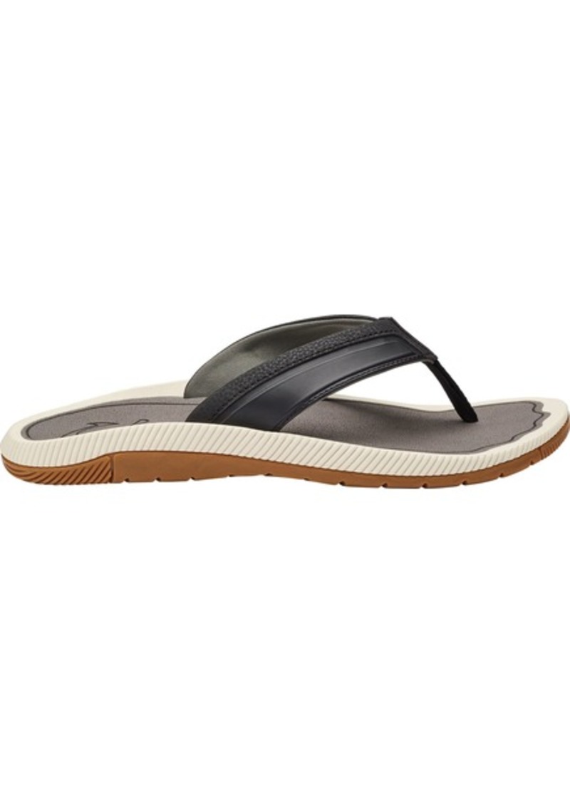 OluKai Men's Kukulu Sandals, Size 7, Black