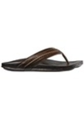 OluKai Men's Mea Ola Sandals, Size 7, Black | Father's Day Gift Idea