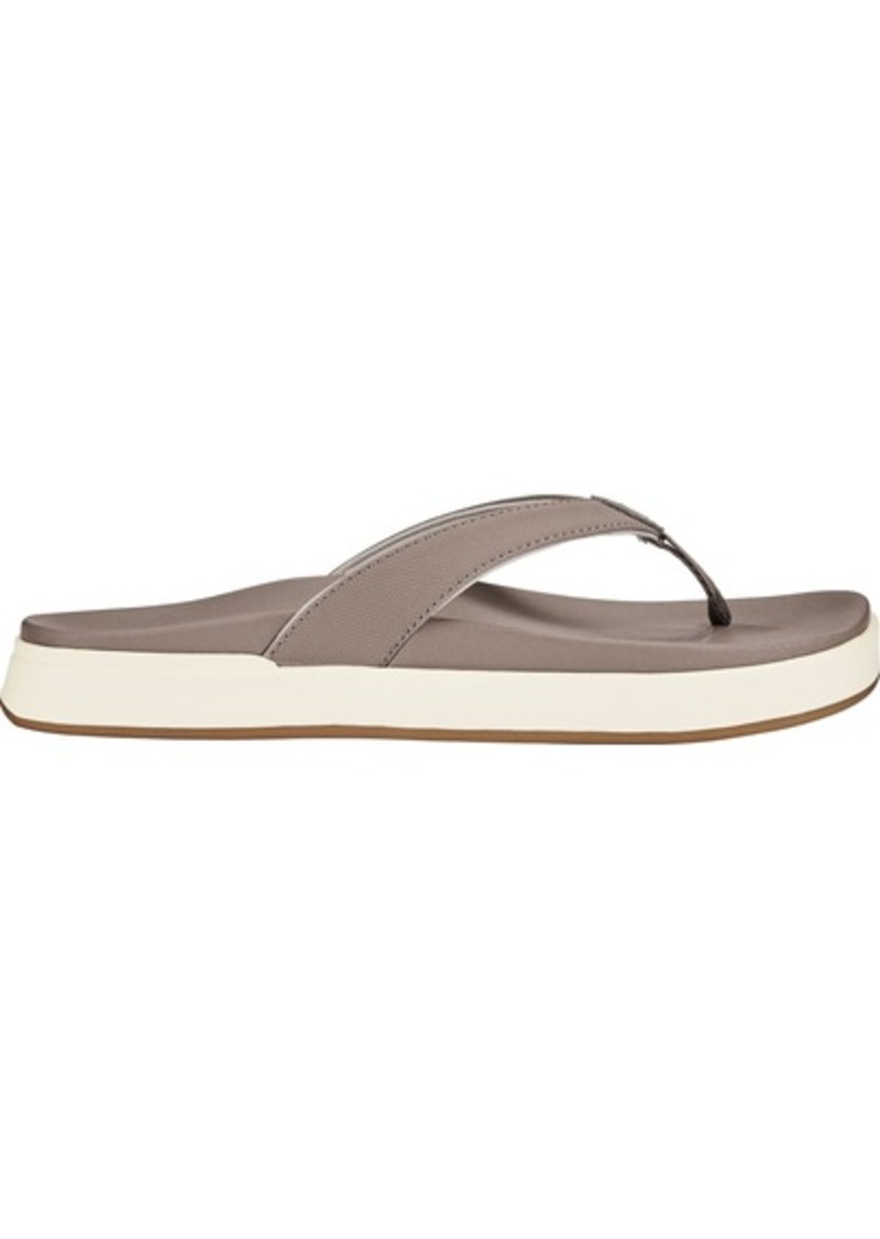 OluKai Women's Nu'a Pi'o Sandals, Size 6, Warm Taupe