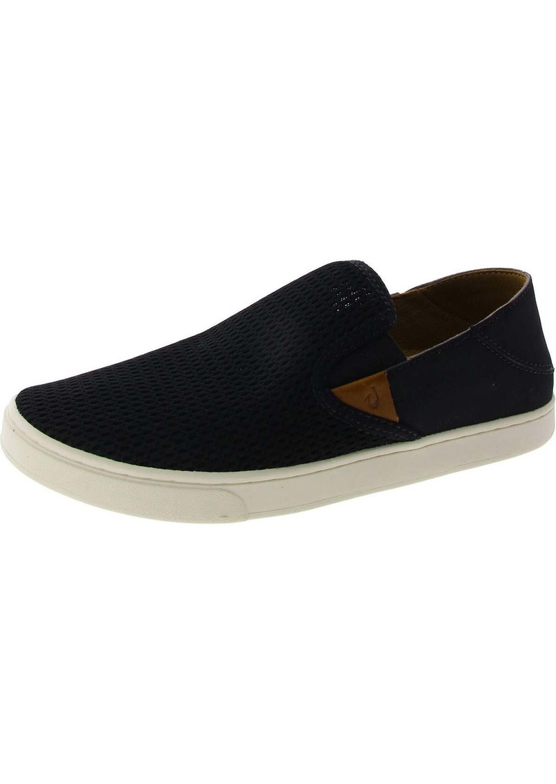 OluKai Pehuea Womens Leather Comfort Slip-On Sneakers