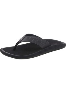 OluKai Ulele Mens Faux Leather Flip-Flops