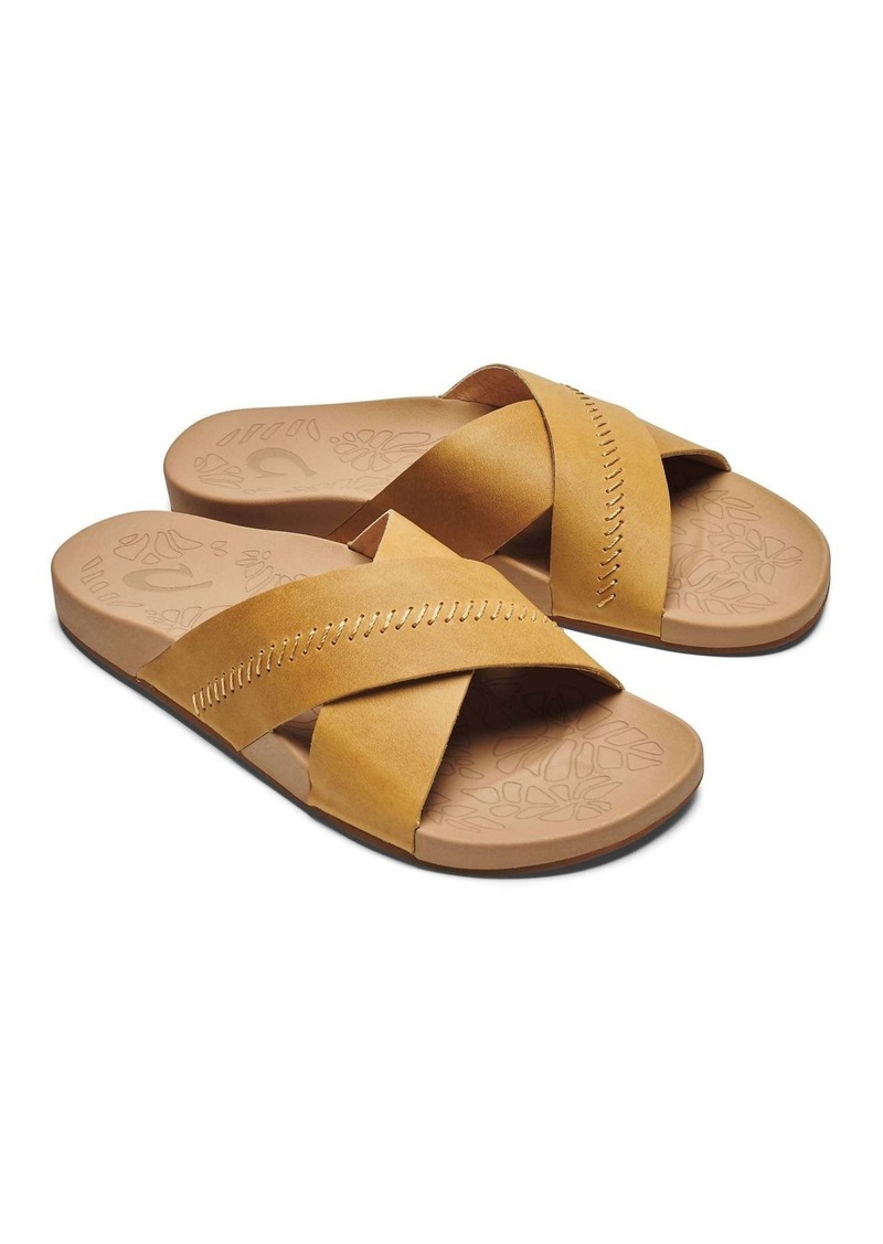 OluKai Women's Kipe'a 'olu Slide Sandals In Golden Harvest