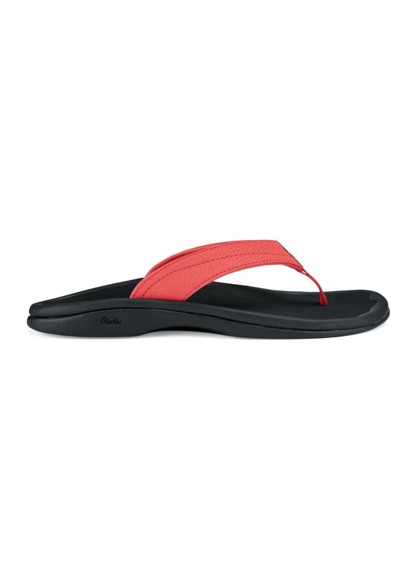 OluKai Women's Ohana Sandal In Hot Coral