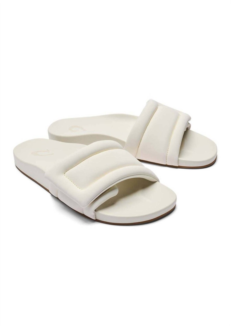 OluKai Women's Sunbeam Slide Sandal In Off White