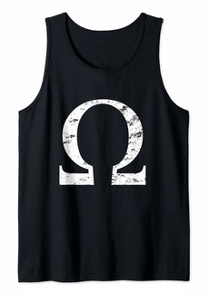 Greek Alphabet Letters | College Gift Vintage Omega Symbol Tank Top