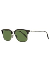Omega Men's Browline Sunglasses OM0035 08N Gunmetal/Havana 55mm