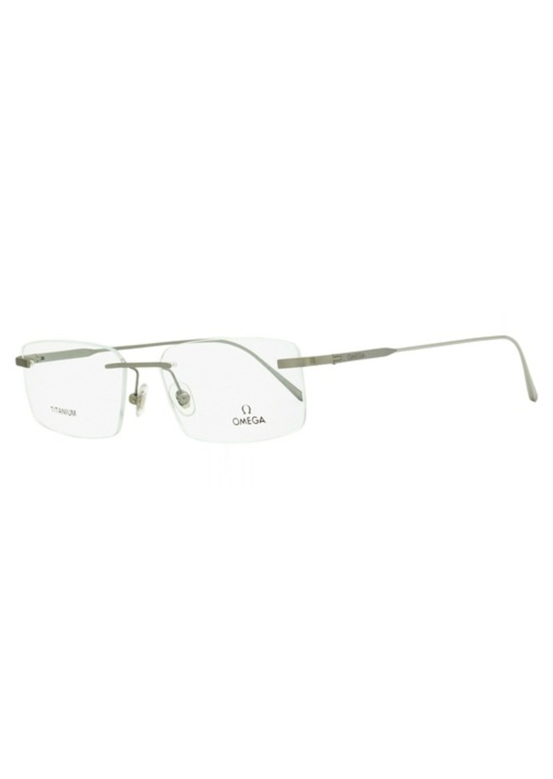 Omega Men's Rimless Eyeglasses OM5037 016 Palladium 56mm