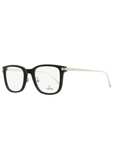 Omega Men's Square Eyeglasses OM5005H 01A Black/Palladium 54mm