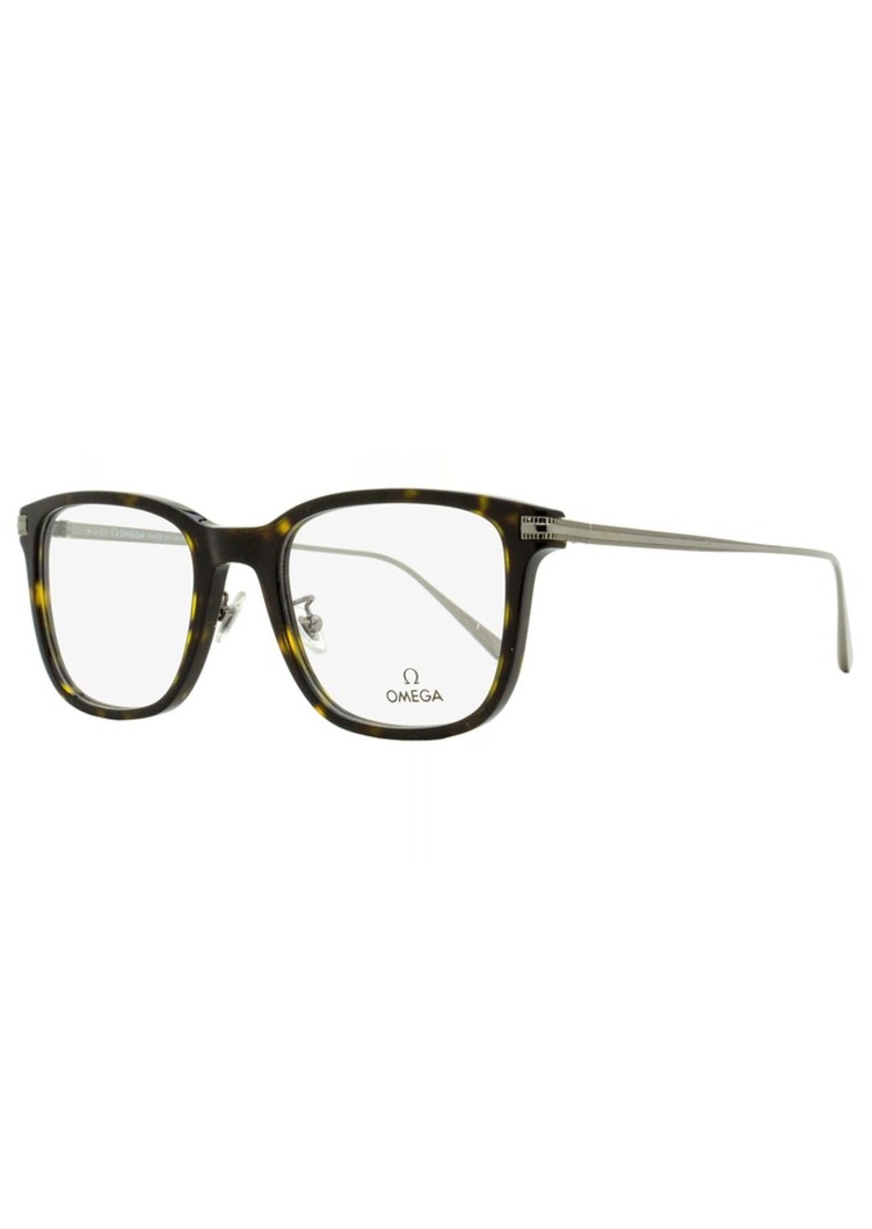 Omega Men's Square Eyeglasses OM5005H 052 Havana/Palladium 54mm