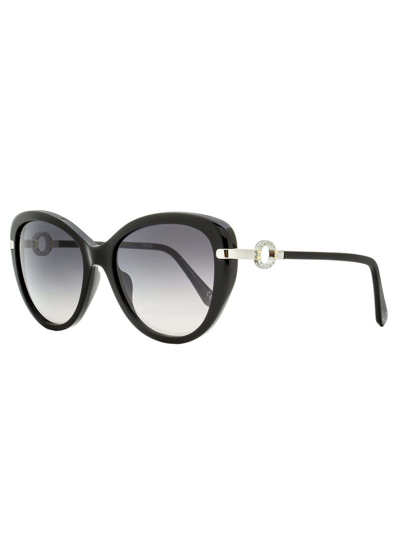 Omega Women's Cat Eye Sunglasses OM0032 01C Black/Rhodium 56mm