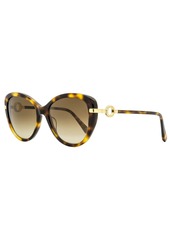 Omega Women's Cat Eye Sunglasses OM0032 52G Havana/Gold 56mm