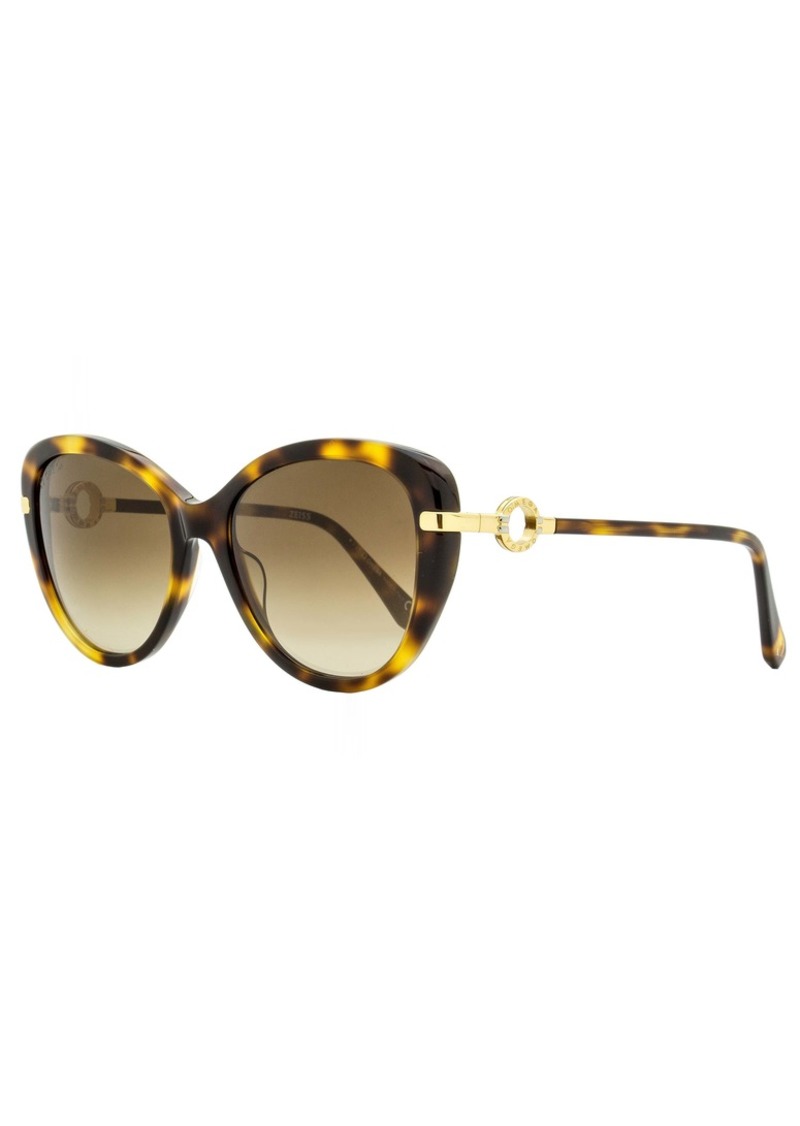 Omega Women's Cat Eye Sunglasses OM0032 52G Havana/Gold 56mm