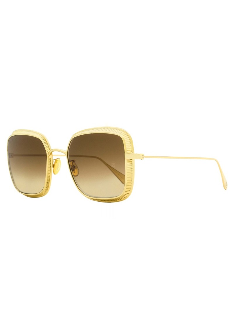 Omega Women's Square Sunglasses OM0017H 30G Endura Gold 54mm