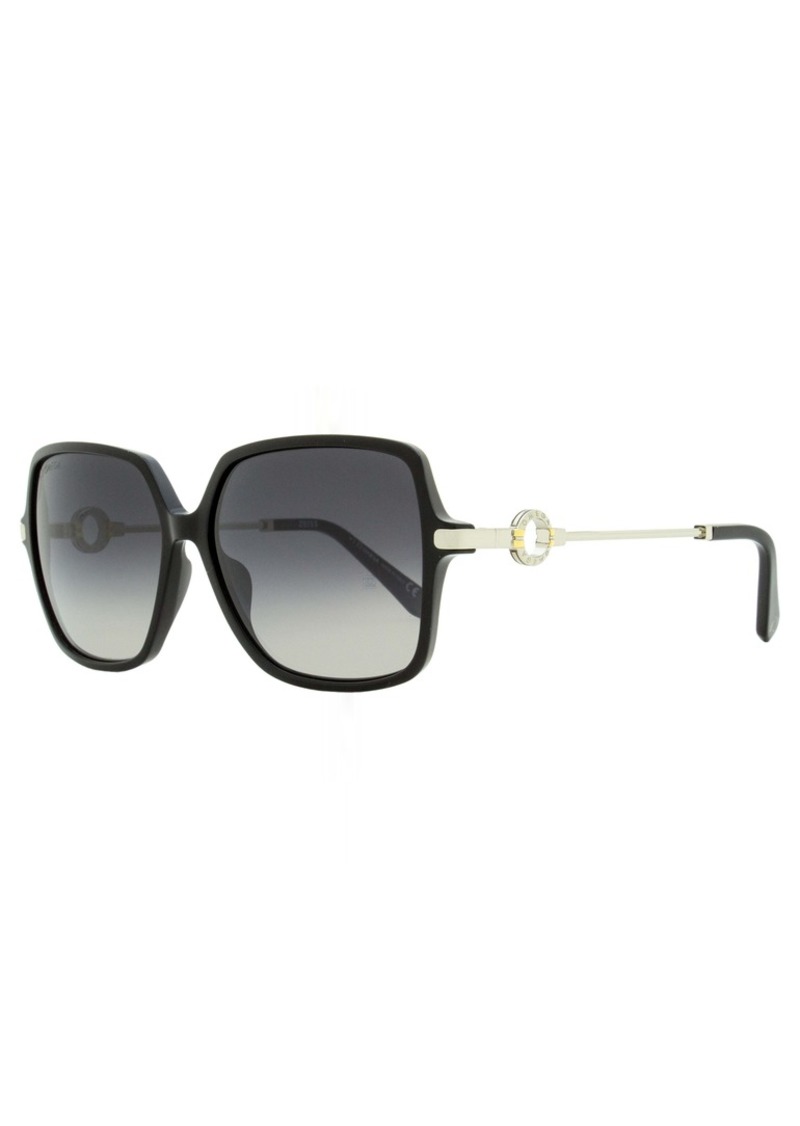 Omega Women's Square Sunglasses OM0033 01C Black/Rhodium 59mm