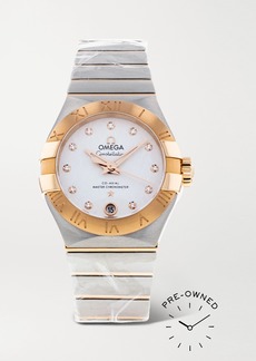 Omega Pre-owned 2021 Constellation Automatic 27mm Stainless Steel And 18-karat Rose Gold Watch