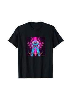 Retro Anime Mecha 80s Laser Robot by Omega Ronin T-Shirt