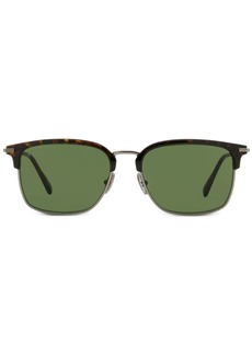 Omega square-frame tinted sunglasses