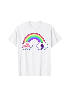 On Cloud Nine Colorful 9th Birthday 9 Years Old Rainbow T-Shirt