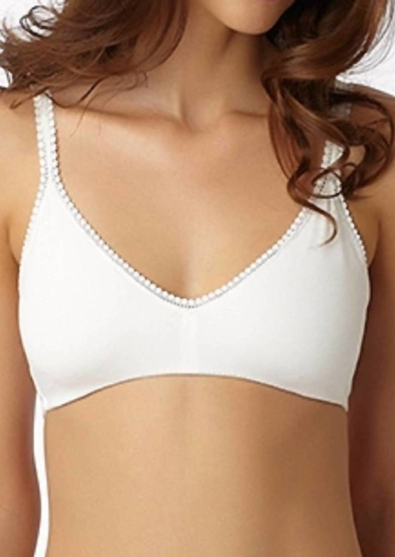 On Gossamer Cabana Cotton Bralette In White