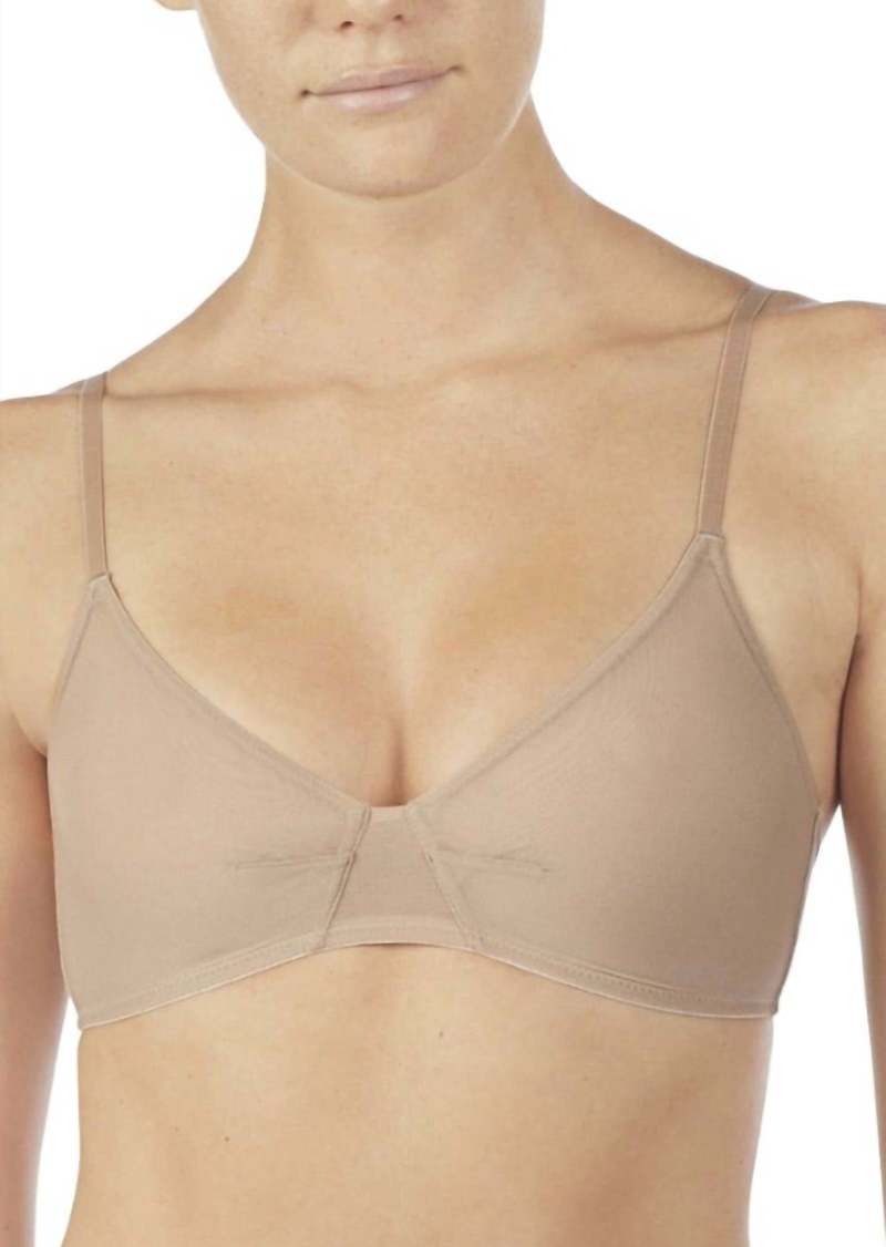 On Gossamer Next To Nothing Bralette In Mocha