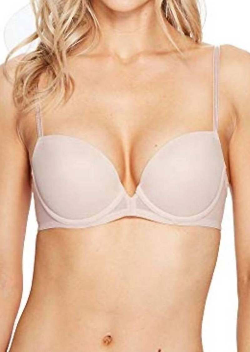 On Gossamer Next To Nothing Demi Plunge Bra In Champagne