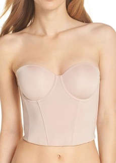 On Gossamer Beautifully Basic Convertible Strapless Underwire Bustier in Champagne at Nordstrom