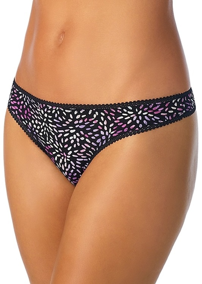 On Gossamer Printed Hipster Thong