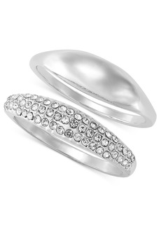 On 34th 2-Pc. Set Crystal Pave Ring, Created for Macy's - Silver