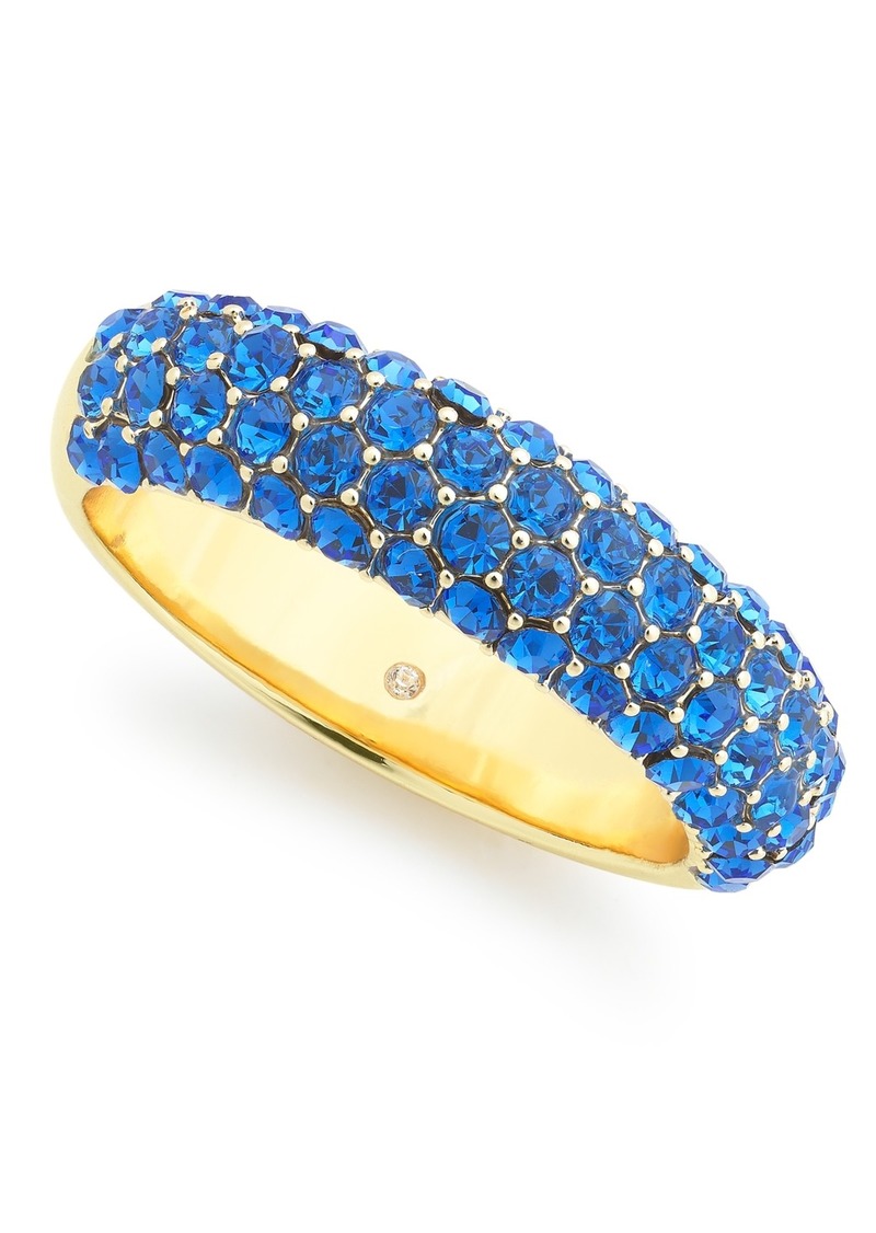 On 34th Gold-Tone Pave Ring, Created for Macy's - Blue