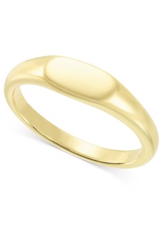 On 34th Gold-Tone Signet Ring, Created for Macy's - Gold