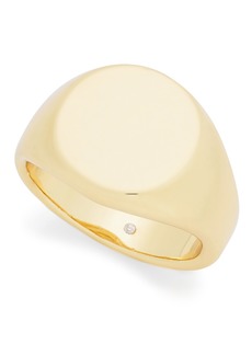 On 34th Signet Ring, Created for Macy's - Gold