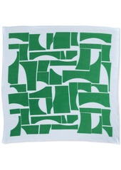 On 34th Women's Abstract Geo Square Scarf, Created for Macy's - Green Blue