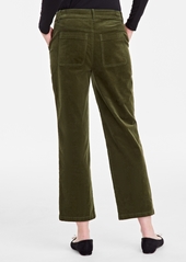 On 34th Women's Corduroy Utility-Pocket Ankle Pants, Created for Macy's - Fuchsia Pink