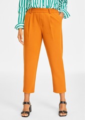 On 34th Women's Double-Weave Pull-On Ankle Pants, Created for Macy's - Pecan Roast