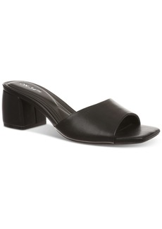 On 34th Women's Gabbie Slide Dress Sandals, Created for Macy's - Black Smooth