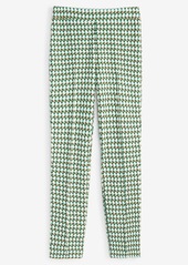 On 34th Women's Geo-Print Ponte-Knit Ankle Pants, Created for Macy's - Catlina Green