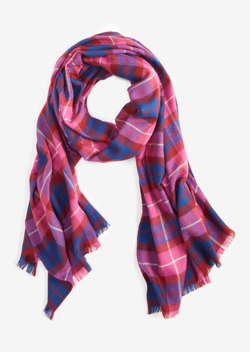 On 34th Women's Happy Plaid Wrap Scarf, Created for Macy's - Berry Multi