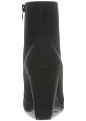 On 34th Women's Lydiaa Pointed-Toe Block-Heel Booties, Created for Macy's - Black Micro