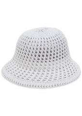 On 34th Women's Open-Knit Crochet Cloche Hat, Created for Macy's - White