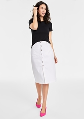 On 34th Women's Patch Pocket Denim Skirt, Created for Macy's - Soda