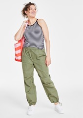 On 34th Women's Patch-Pocket Jogger Pants, Created for Macy's - Bright White